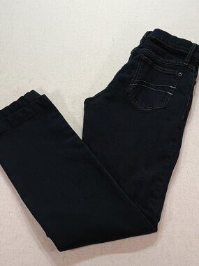 Second Yoga Jeans Dark Wash Denim Pants Size 26 Straight Leg Stretch Y2K